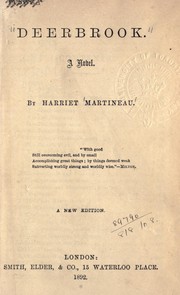 Cover of: Deerbrook, a novel by Harriet Martineau