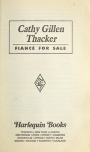 Fiance For Sale by Cathy Gillen Thacker