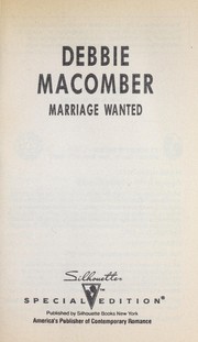 Marriage wanted by Debbie Macomber