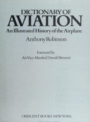 Cover of: Dictionary of aviation by Anthony Robinson