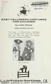 Easy Halloween Costumes for Children by Leila Albala