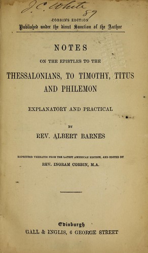 The epistles to the thessalonians english edition