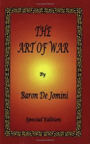 Cover of: The Art of War by Baron De Jomini by Antoine-Henri baron de Jomini