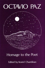 Cover of: Octavio Paz by Kosrof Chantikian, Editor