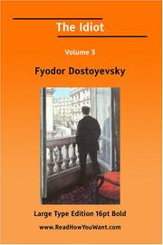 Cover of: Идіотъ by Фёдор Михайлович Достоевский