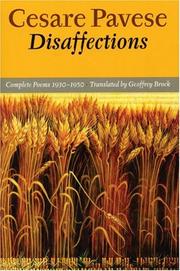 Cover of: Disaffections by Cesare Pavese