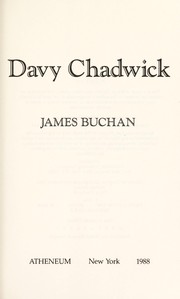 Cover of: Davy Chadwick by James Buchan - undifferentiated