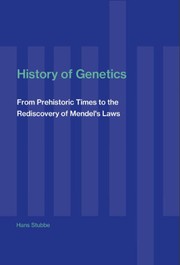 History of Genetics by Hans Stubbe
