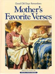 Cover of: Good old days remembers mother's favorite verses by Ken Tate, Janice Tate