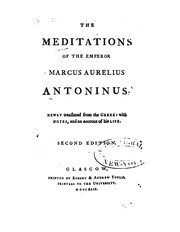 The meditations of Marcus Aurelius Antoninus by Marcus Aurelius